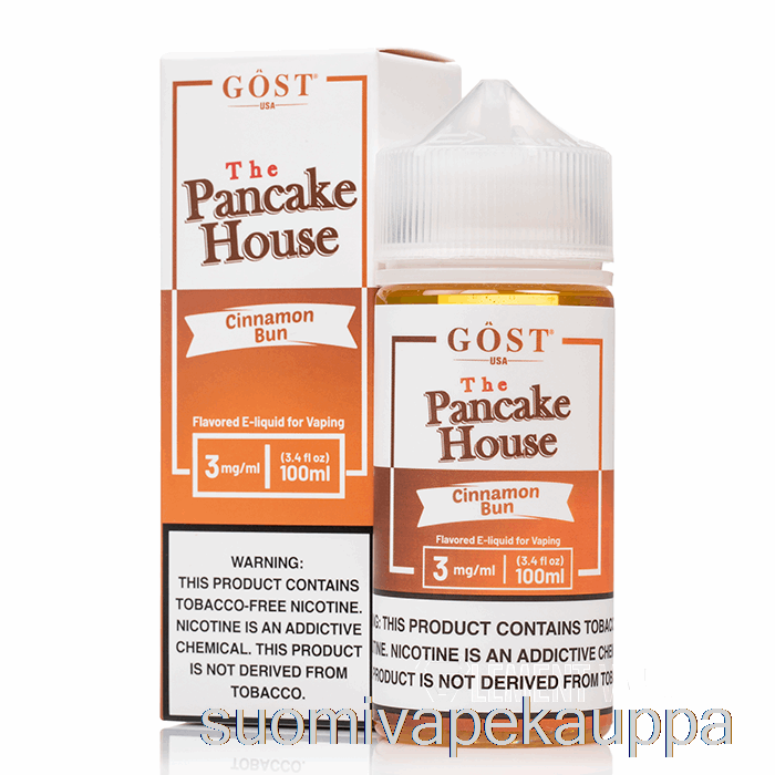 Vape Kauppa Kaneli Pulla - Pannukakkutalo - Gost Vapor - 100ml 0mg